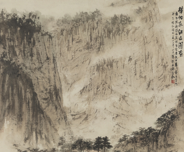 《待細(xì)把江山圖畫》100×111.5cm，1961年